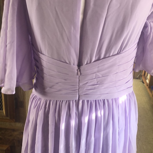 Lilac Maid of Honor Wedding Dress/Gown from AW Bridal! Free Size - Picture 6 of 17